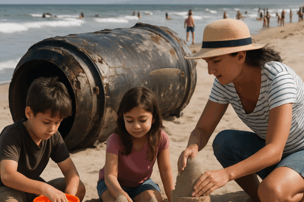 “Mexico’s New Tourism Attraction: SpaceX Debris Sandcastles”